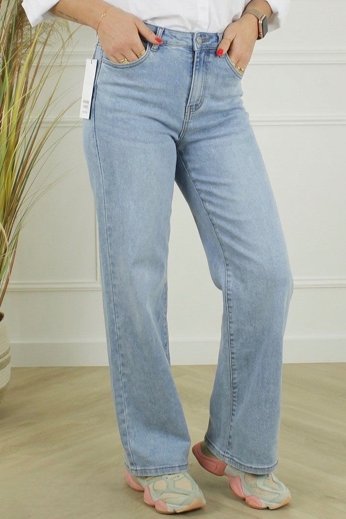 Goodies wide leg jeans lichtblauw
