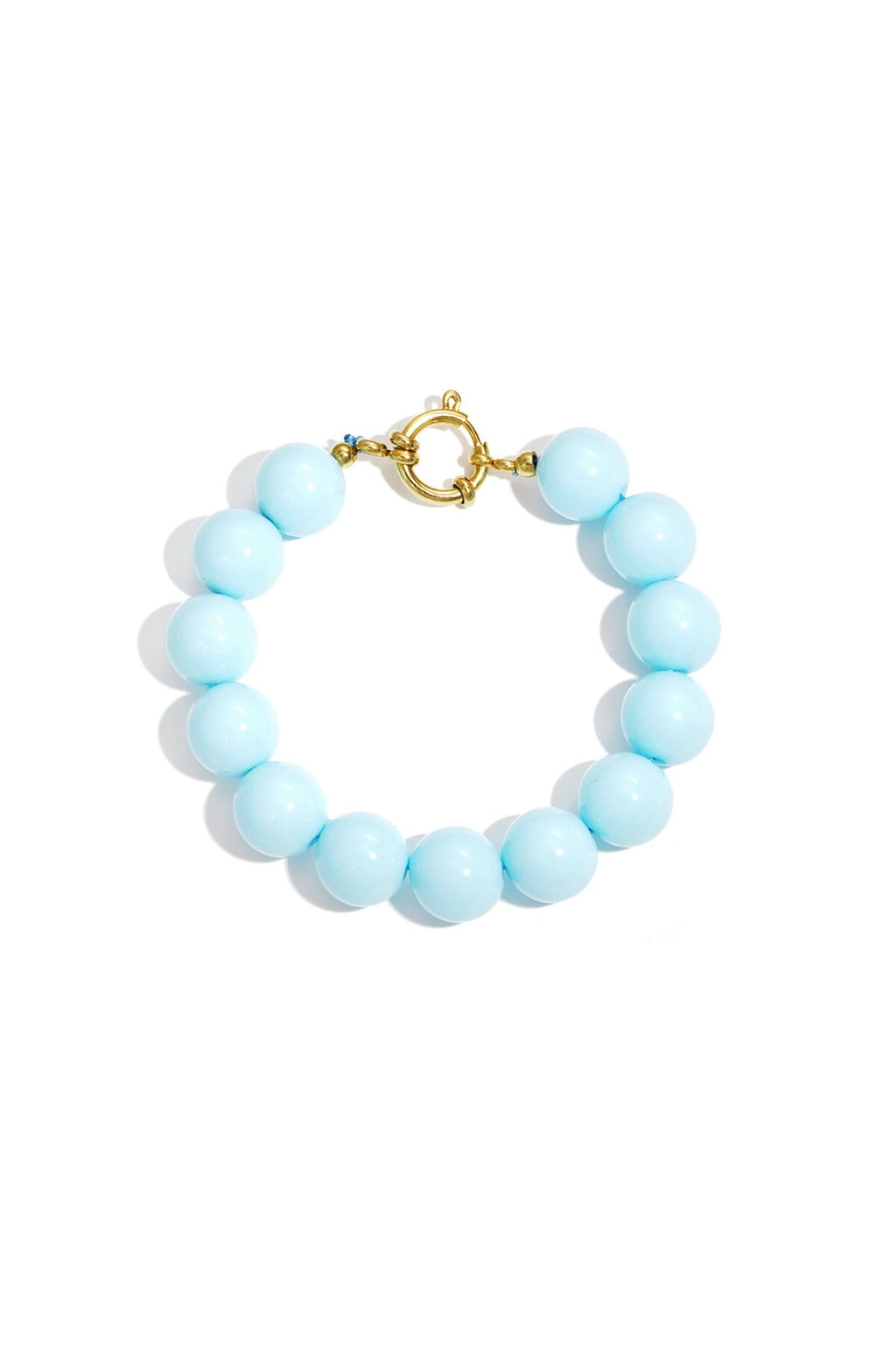 Kralenarmband babyblauw