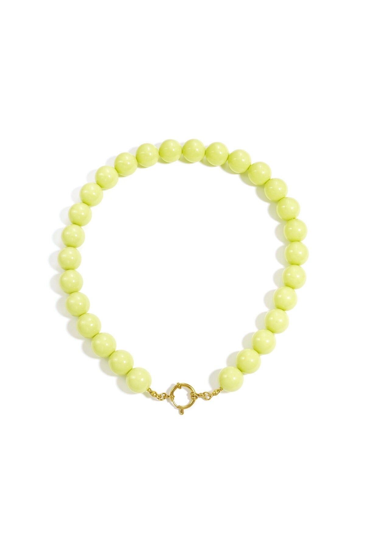 Kralenketting geel