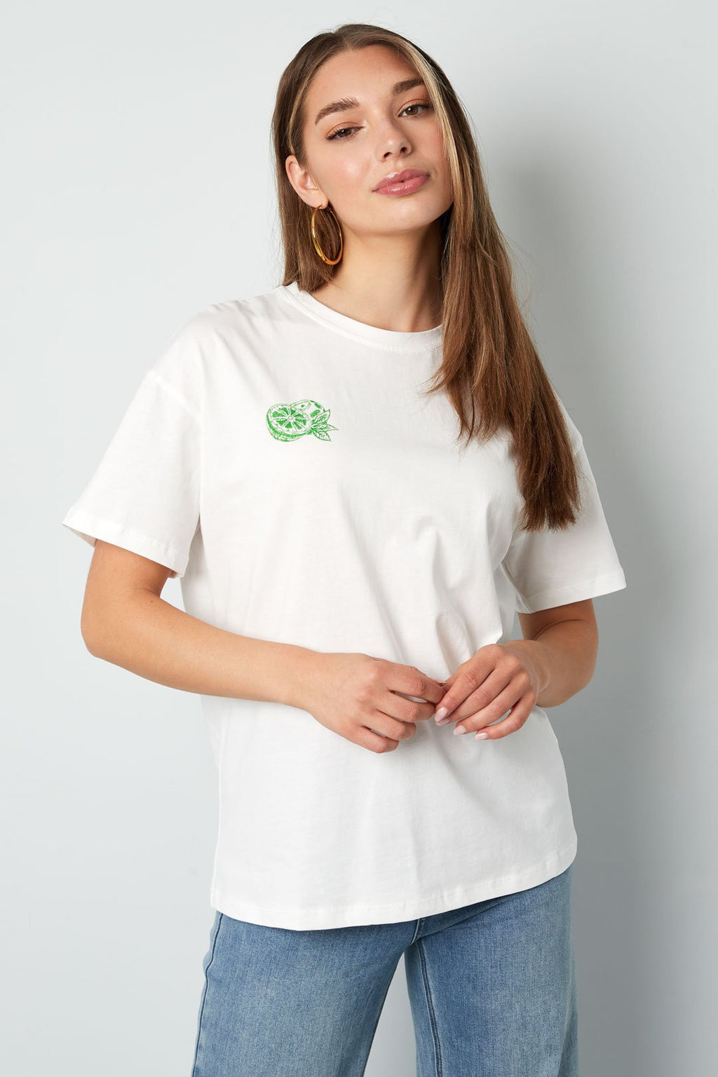 T-shirt orange lemonade off white