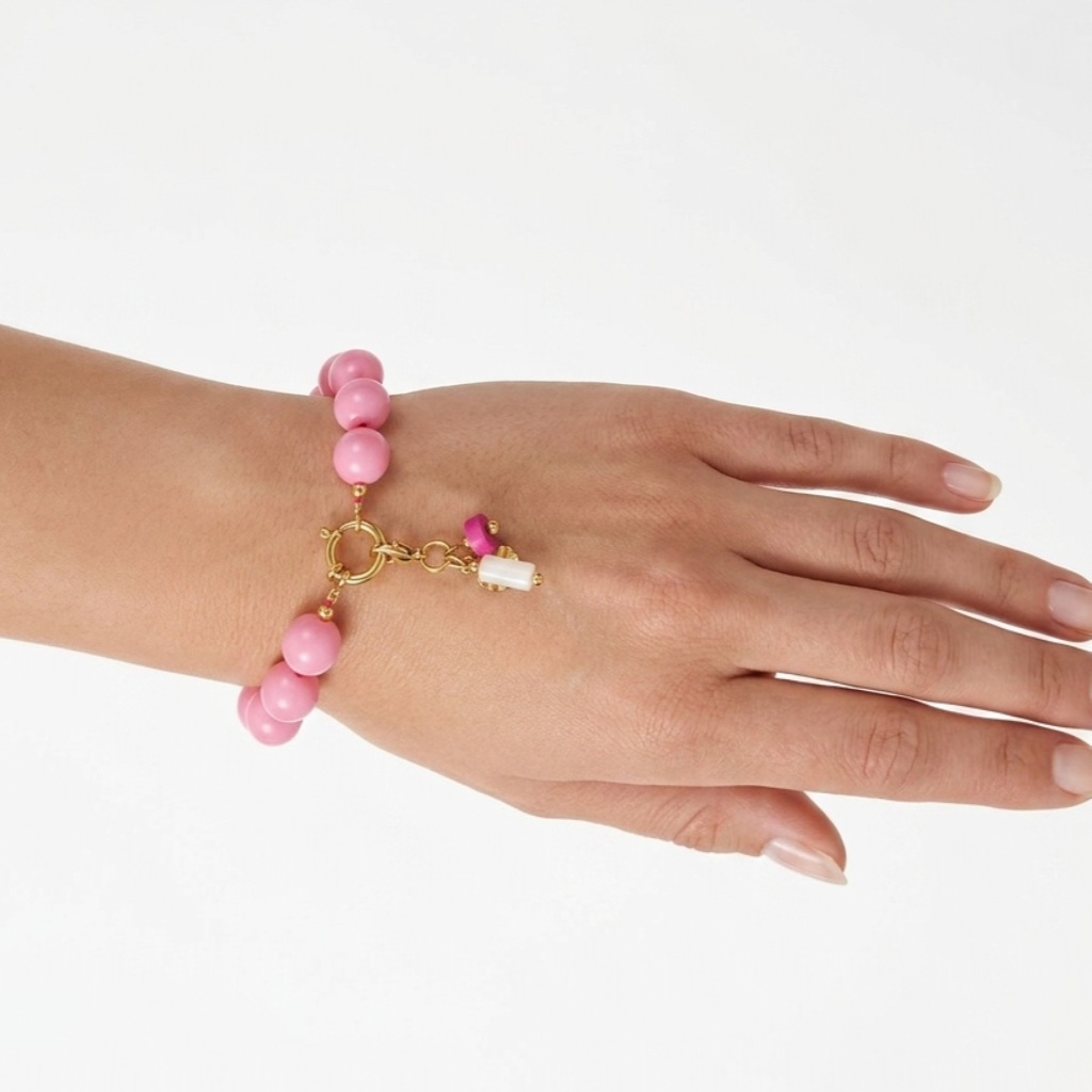 Kralenketting roze