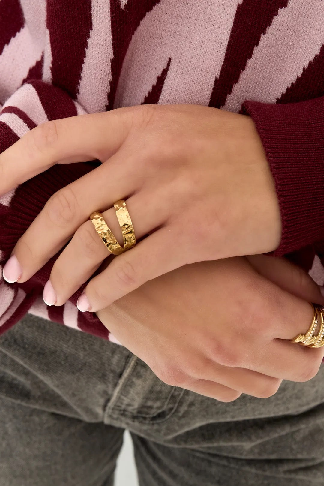 Dubbele ring goud