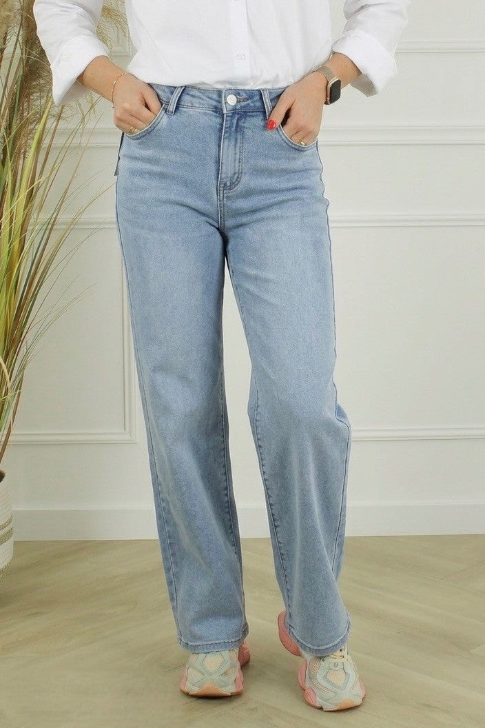Goodies wide leg jeans lichtblauw