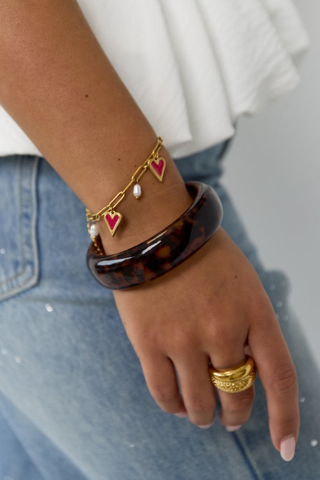 Bangle luipaard bruin