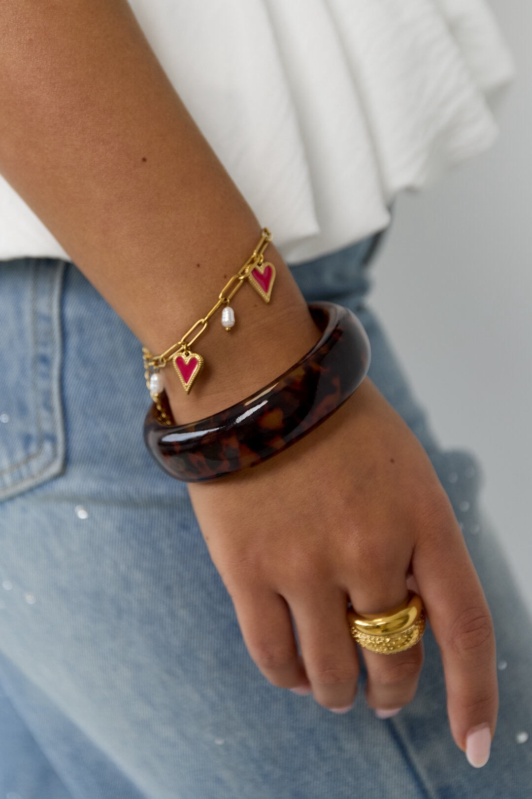 Bangle luipaard bruin