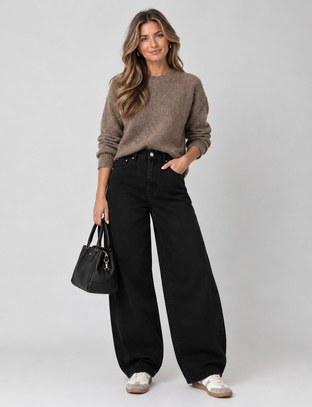 BS balloon jeans zwart