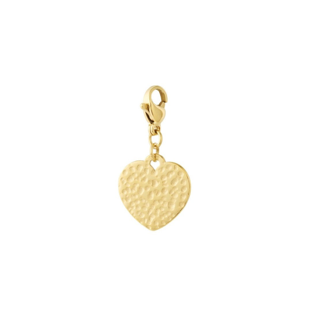Bedel hart rond reliëf goud