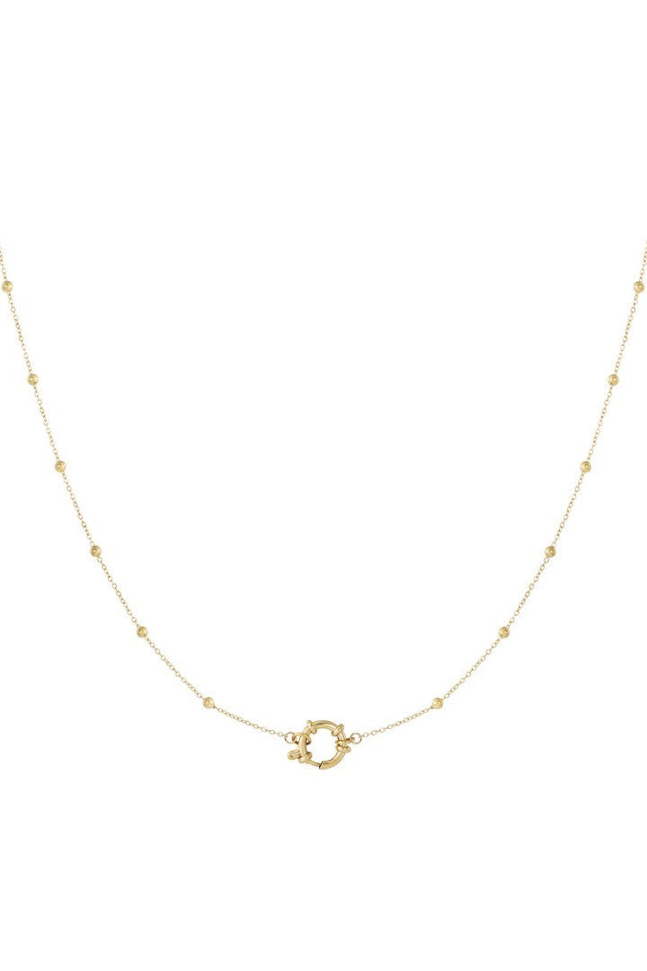 DIY ketting kleine bolletjes goud