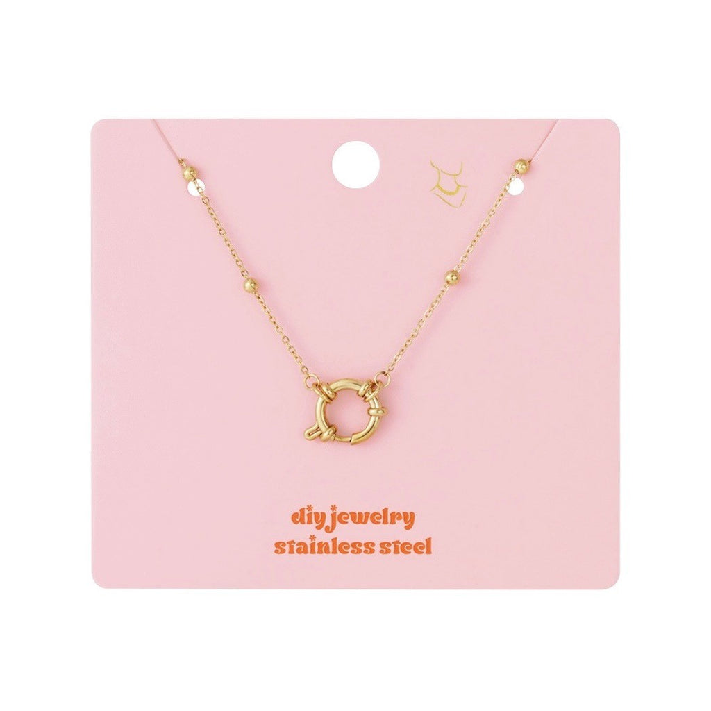 DIY ketting kleine bolletjes goud