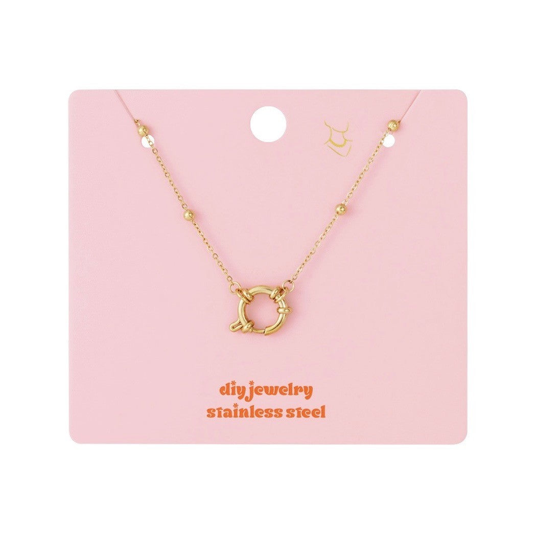 DIY ketting kleine bolletjes goud