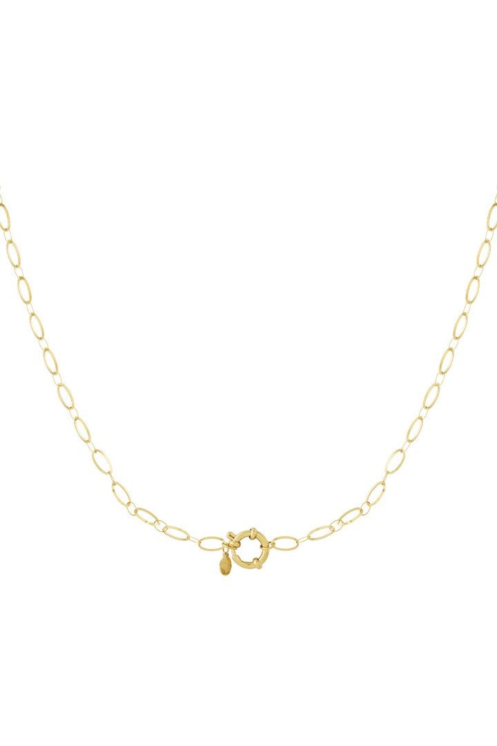 DIY ketting grove schakel goud