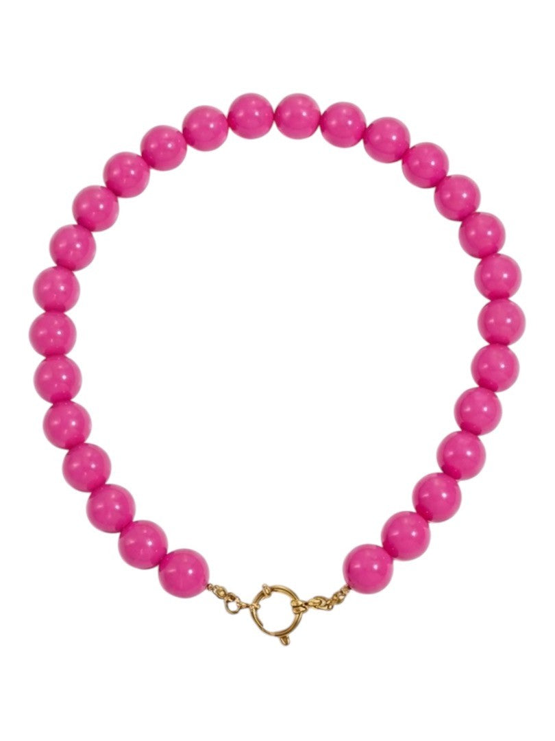 Kralenketting fuchsia