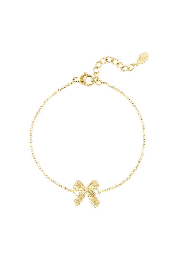 Armband strik goud