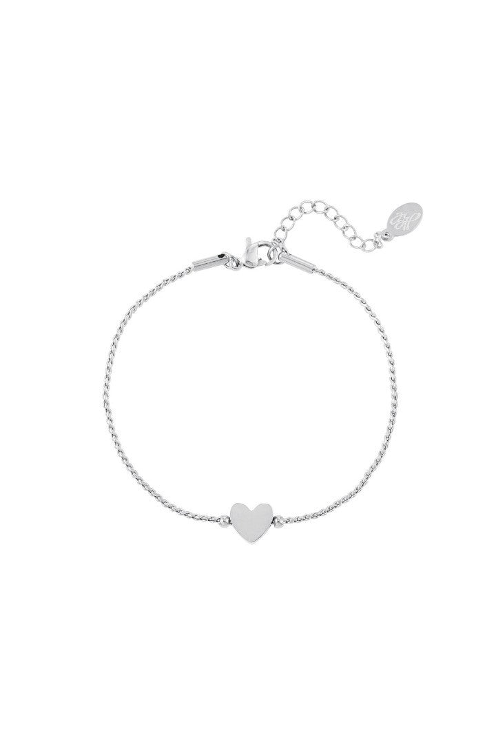 Armband hart zilver