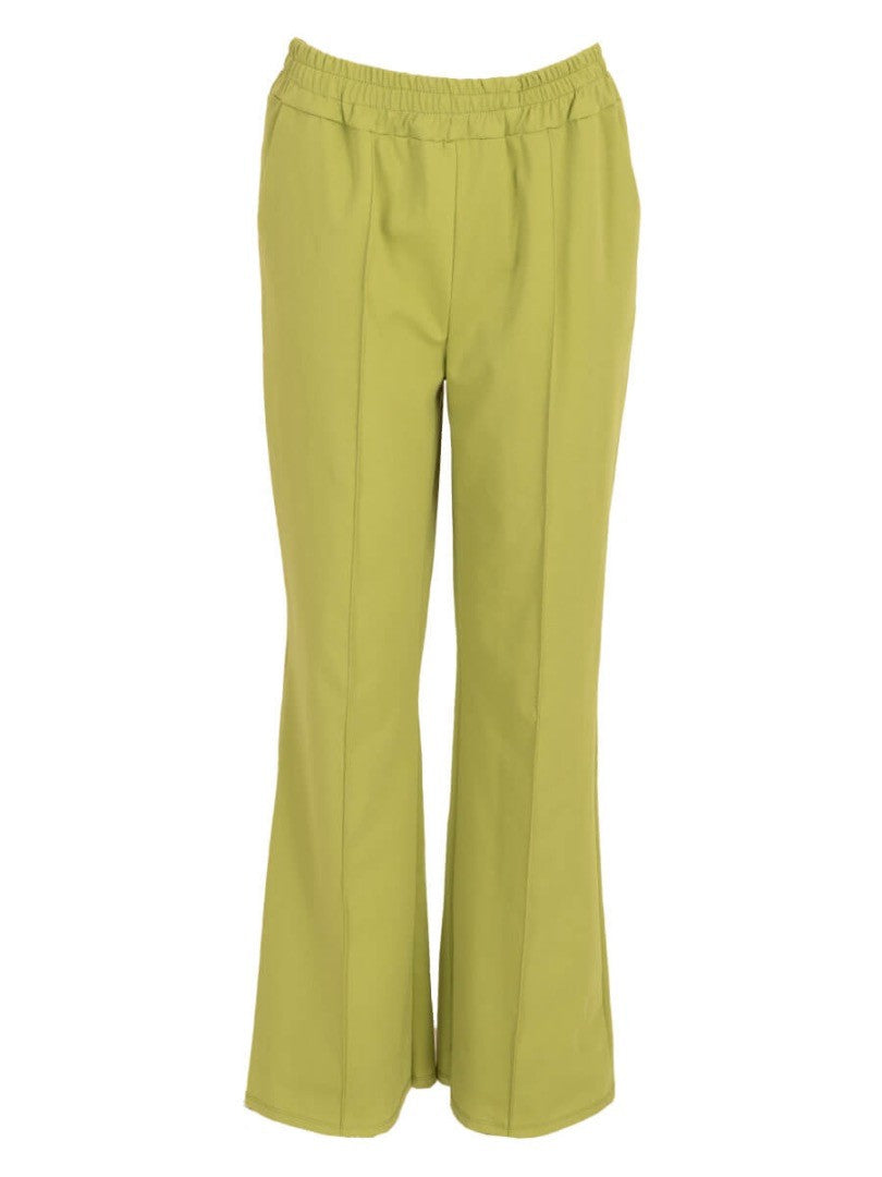 Azzurro comfy pantalon lime groen