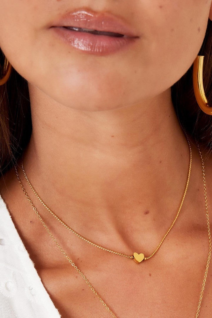 Ketting hart goud